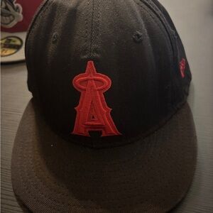 Los Angeles Angels Official New Era MLB Fitted Hat 7 3/8
